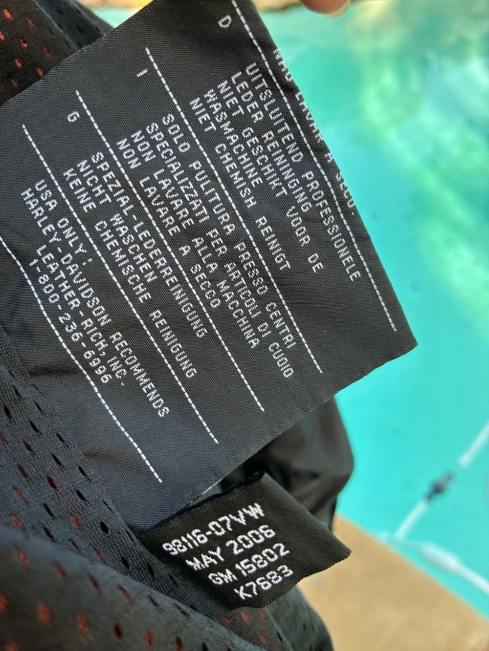 Genuine Harley-Davidson Black Rust Leather motorcycle riding Jacket exc cond L - Picture 15 of 16